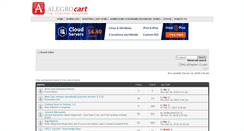Desktop Screenshot of forum.alegrocart.com